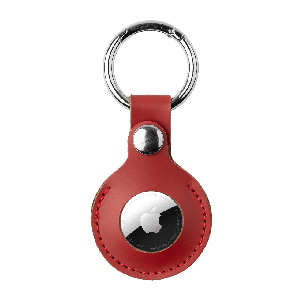 Premium Leather AirTag Keychains