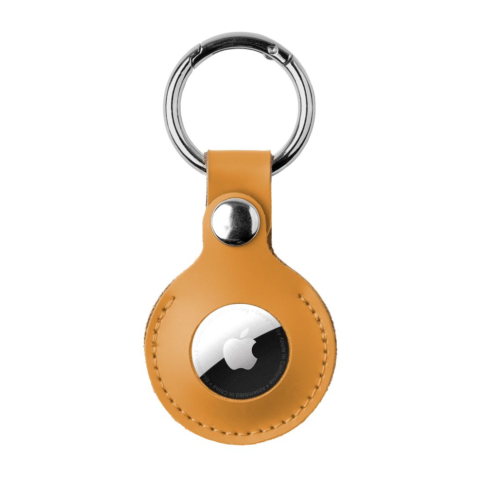Premium Leather AirTag Keychains