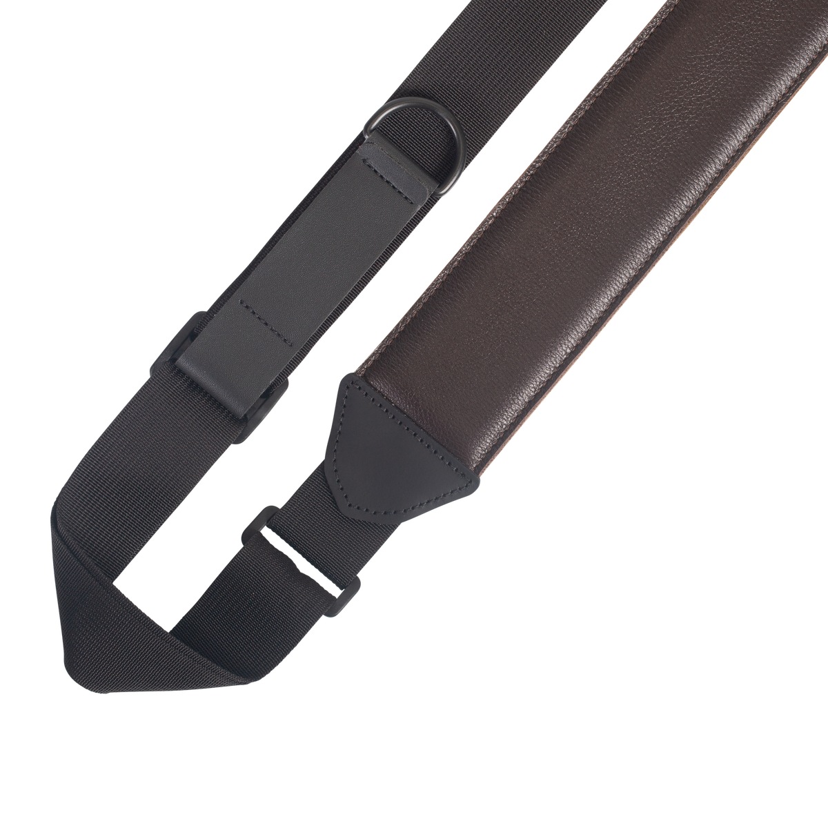Levy's Leather Right Height Black & Tan Tracolla per chitarra Levy's Leather Right Height Black & Tan Tracolla per chitarra