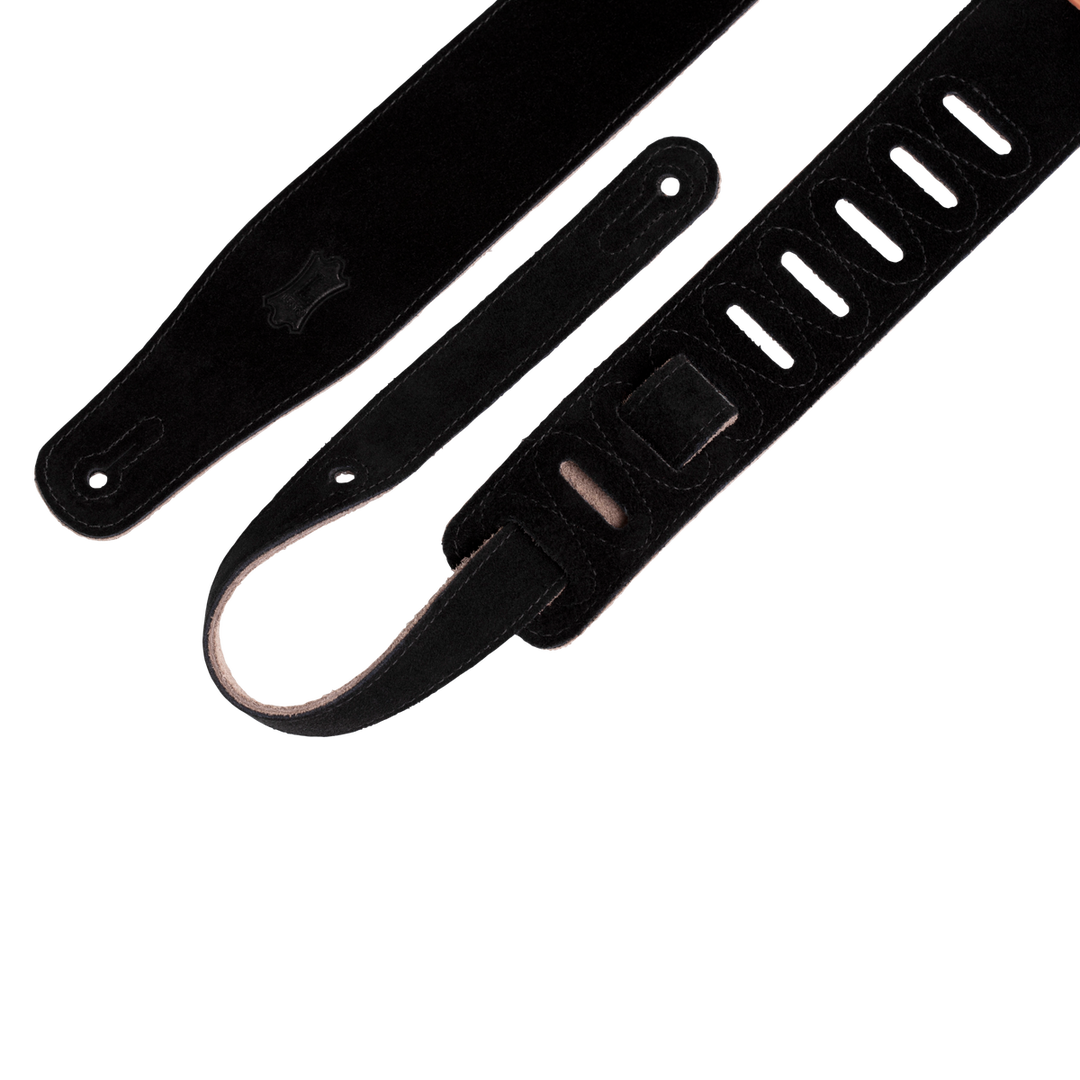 Levy's Genuine Leather Guitar Strap (Black, 38 to 51)